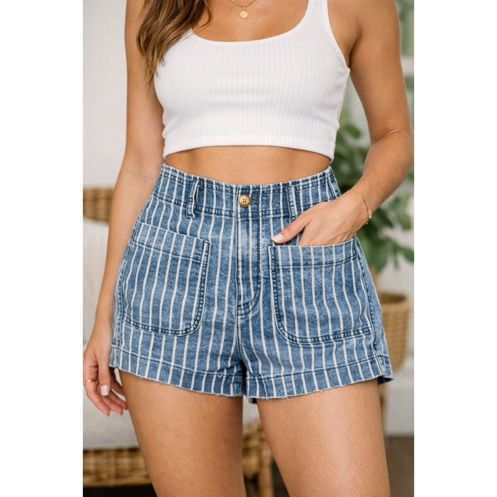American Eagle Striped Shorts size 0